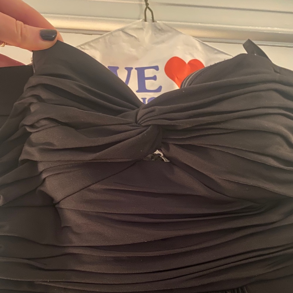 Laundry by shelli segal black strapless dress